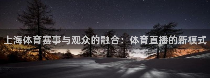 玩球体育：上海体育赛事与观众的融合：体育直播的新模式