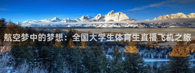 玩球吧直播：航空梦中的梦想：全国大学生体育生直播飞机之旅